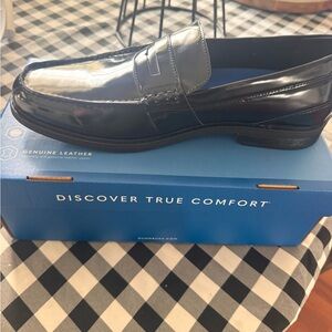 Nunn Bush Black Leather Penny Loafers